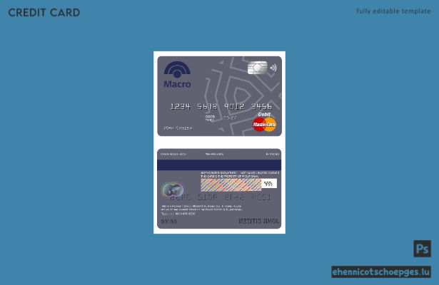 Argentina Banco Macro S.A. Bank Mastercard Debitkarte Beispielvorschau